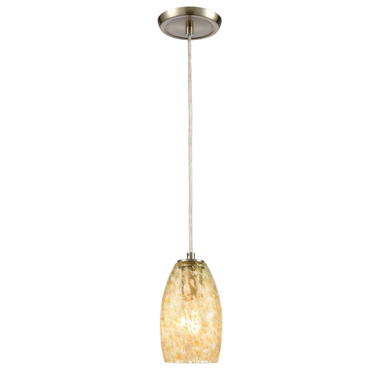 Golden Pasture 5'' Wide 1-Light Pendant - Satin Nickel