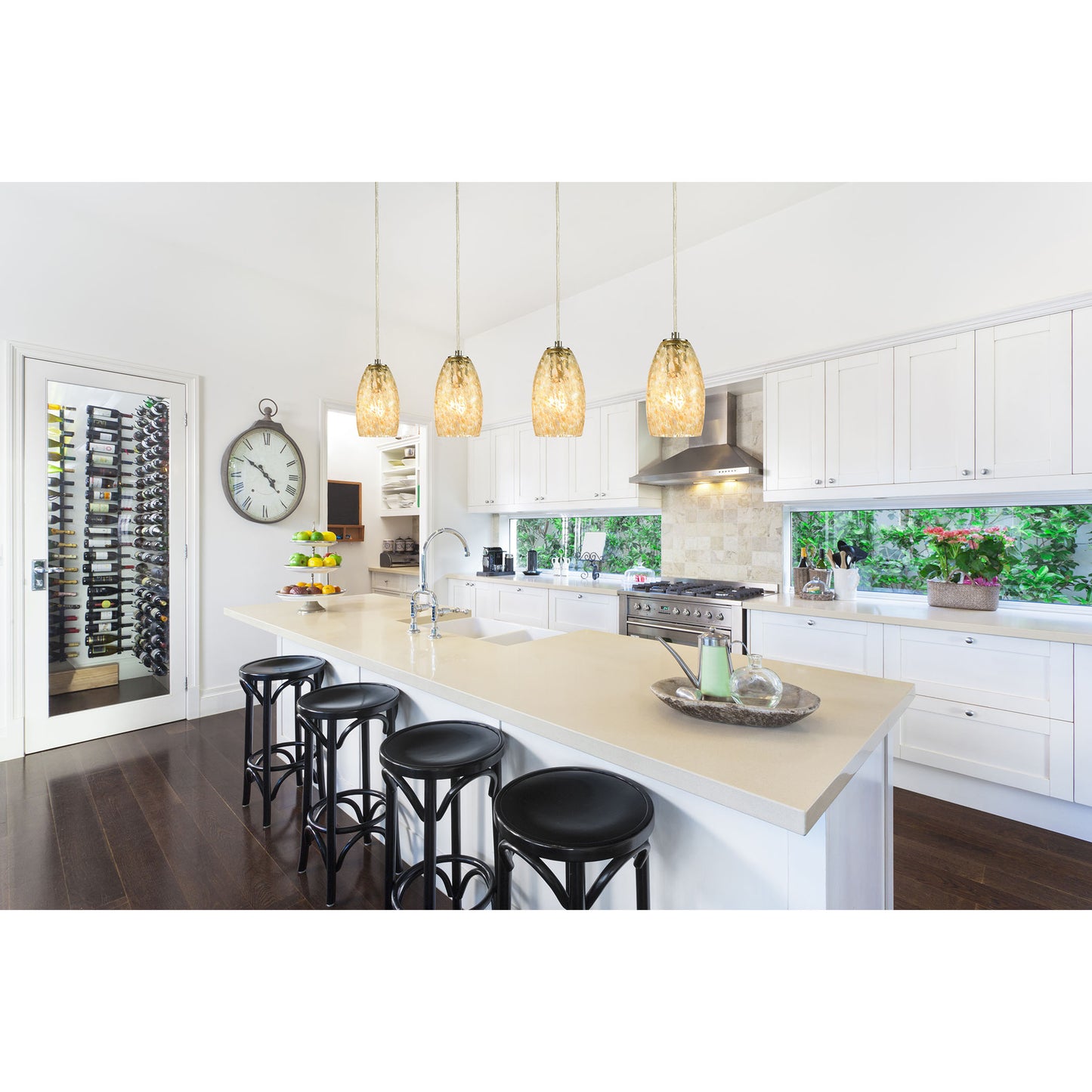 Golden Pasture 5'' Wide 1-Light Pendant - Satin Nickel