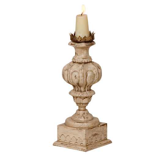Sylvania Candleholder - Aged Cream