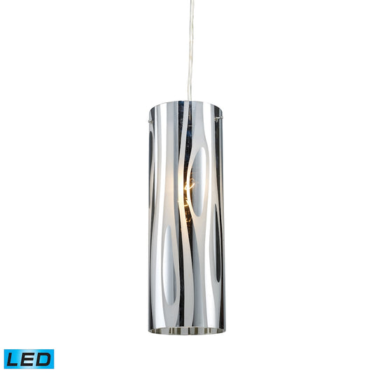Chromia 4'' Wide 1-Light Pendant - Polished Chrome - Includes LED Bulb