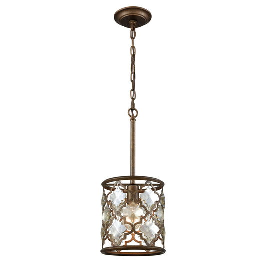 Armand 8'' Wide 1-Light Mini Pendant - Weathered Bronze