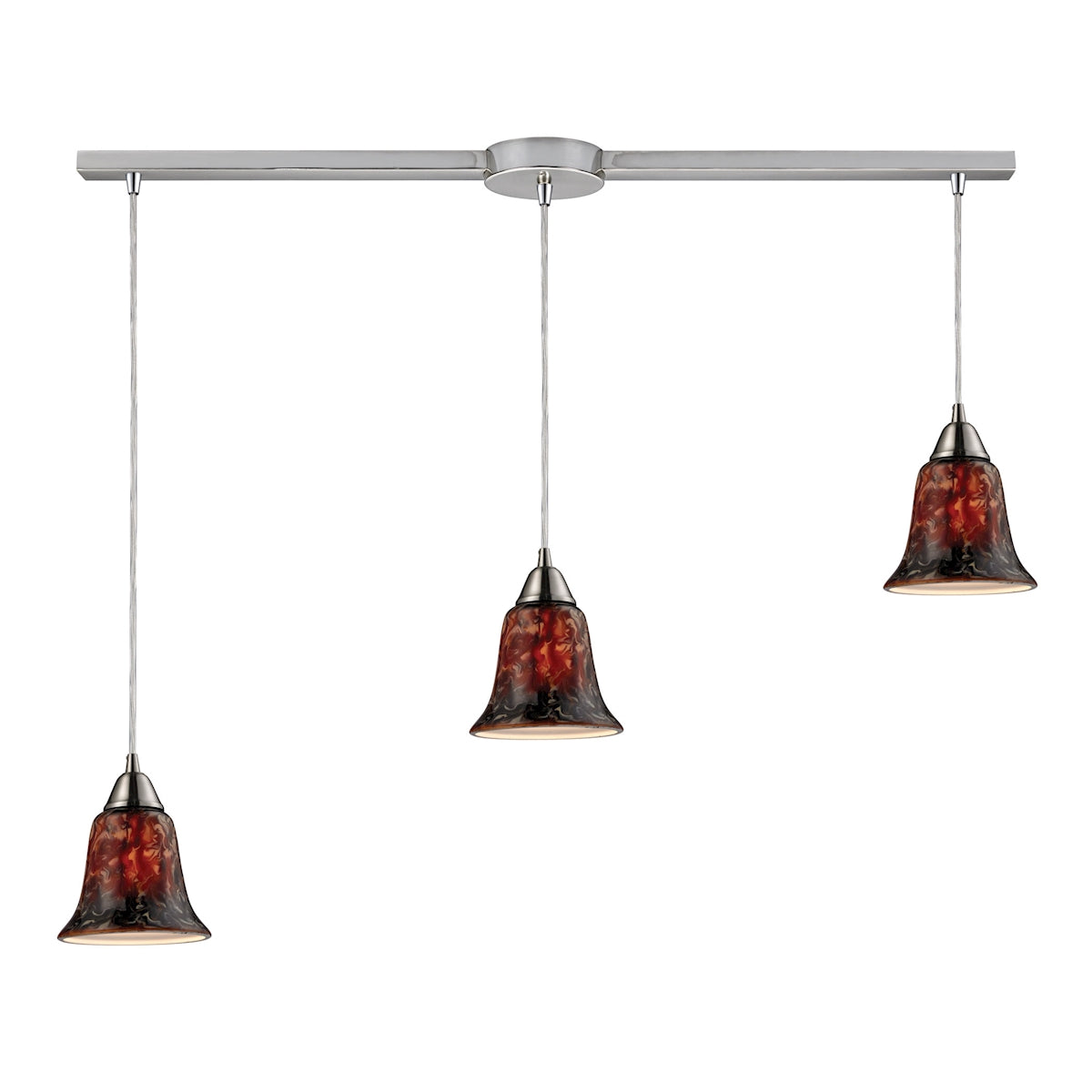 Confections 6'' Wide 3-Light Linear Pendant - Fudge