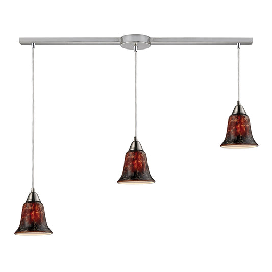 Confections 6'' Wide 3-Light Linear Pendant - Fudge
