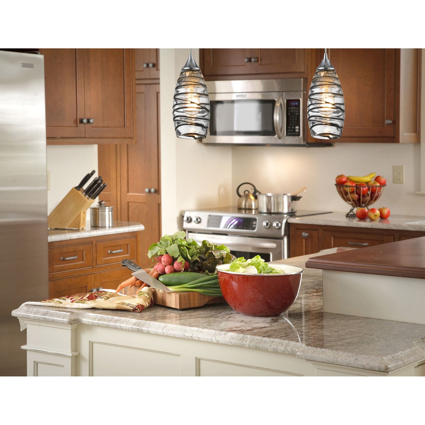 Twister 5'' Wide 1-Light Pendant - Polished Chrome