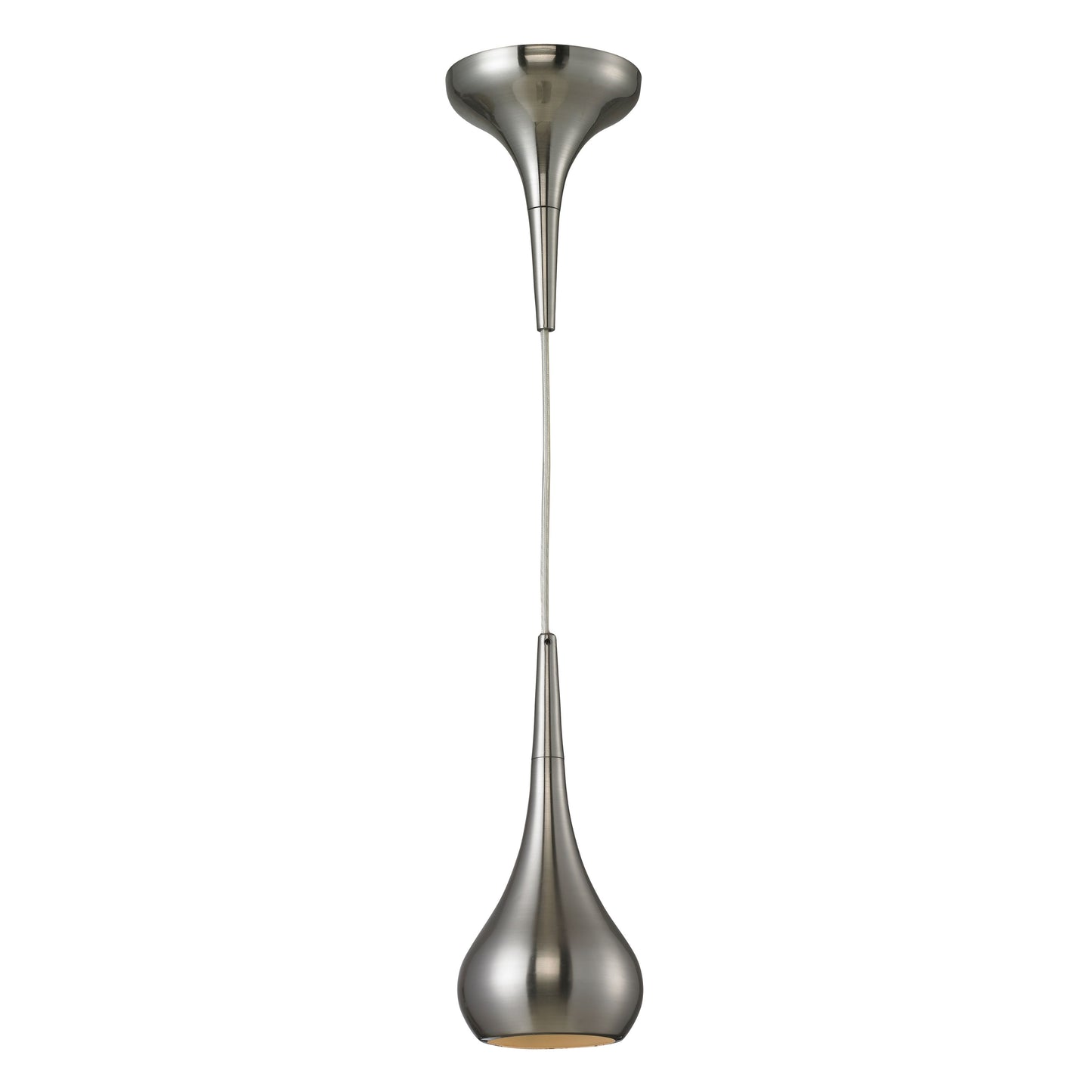Lindsey 4'' Wide 1-Light Mini Pendant - Satin Nickel