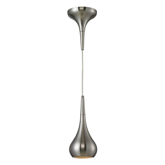 Lindsey 4'' Wide 1-Light Mini Pendant - Satin Nickel