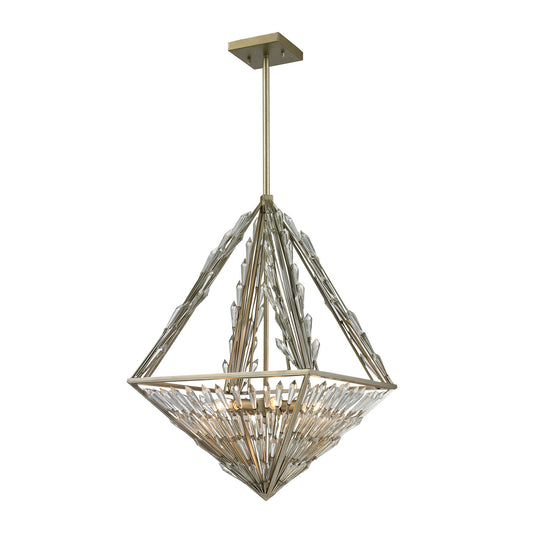 Viva Natura 18'' Wide 6-Light Chandelier - Aged Silver