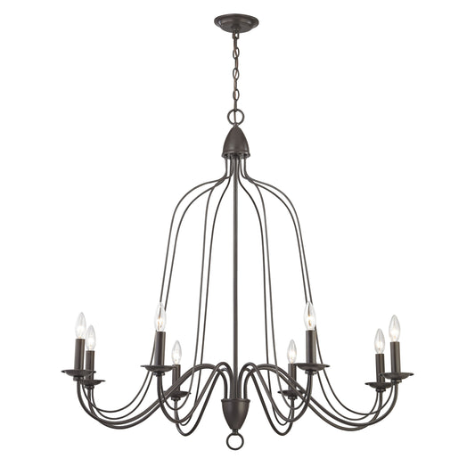 Monroe 40'' Wide 8-Light Chandelier - Oil Rubbed Bronze