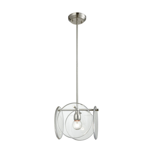 Disco 11'' Wide 1-Light Mini Pendant - Polished Nickel