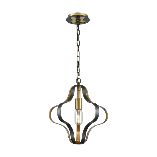 Janis 14'' Wide 1-Light Pendant - Aged Bronze