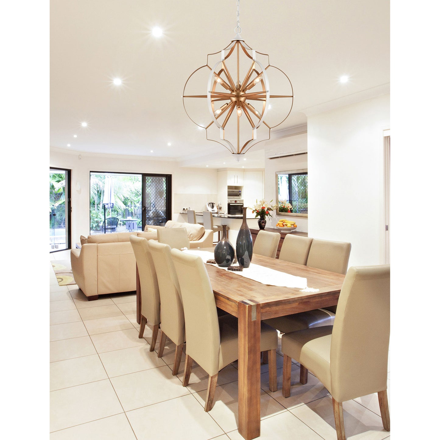 Laguna Beach 26'' Wide 6-Light Chandelier - Gold
