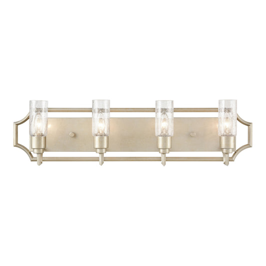 Cheswick 33'' Wide 4-Light Vanity Light - Aged Silver