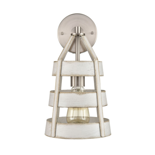 Brigantine 14'' High 1-Light Sconce - Satin Nickel