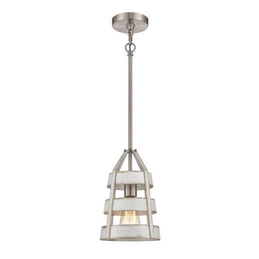 Brigantine 7'' Wide 1-Light Mini Pendant - Satin Nickel