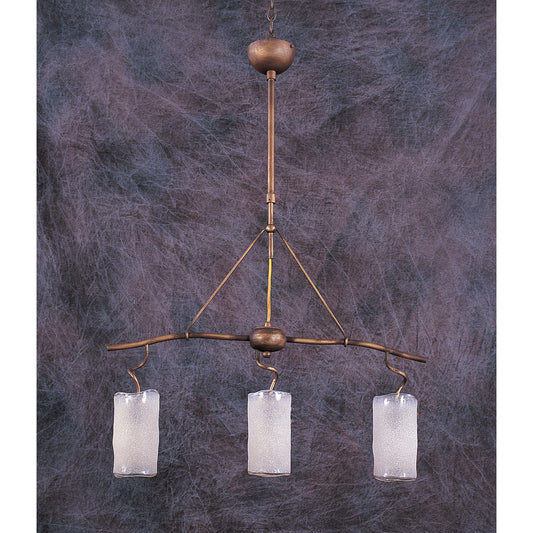 Favrella 28'' Wide 3-Light Pendant - Heavy Free Formed Glass