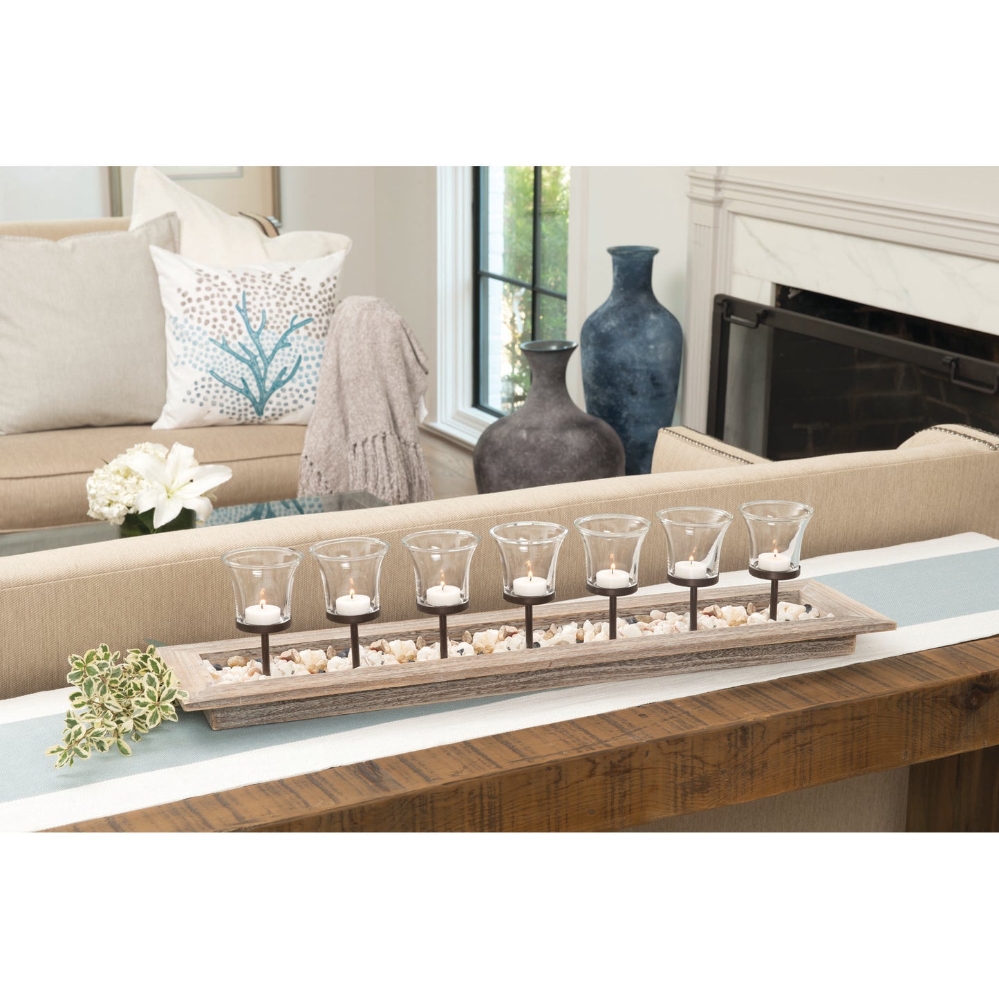 Firenza Votive Centerpiece - Natural