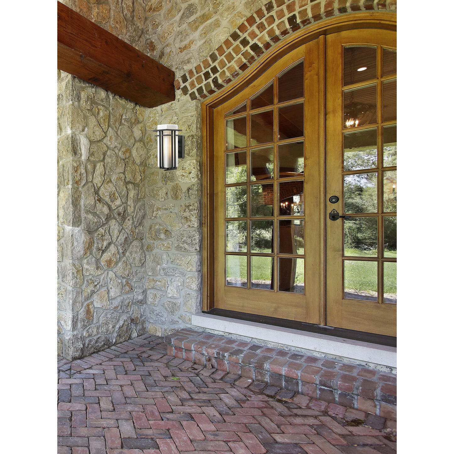 Croftwell 15'' High 1-Light Outdoor Sconce - Textured Matte Black