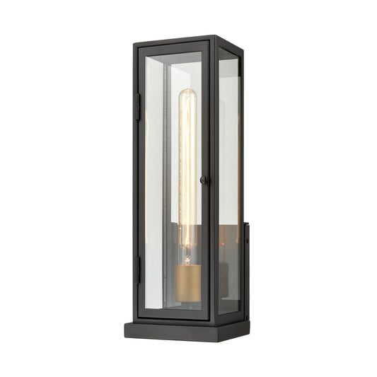 Foundation 17'' High 1-Light Outdoor Sconce - Matte Black