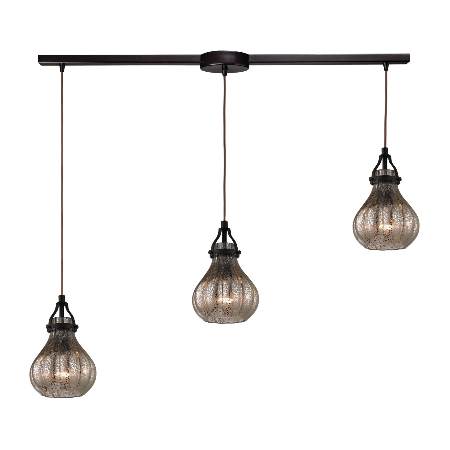 Danica 36'' Wide 3-Light Slim Linear Pendant - Oil Rubbed Bronze
