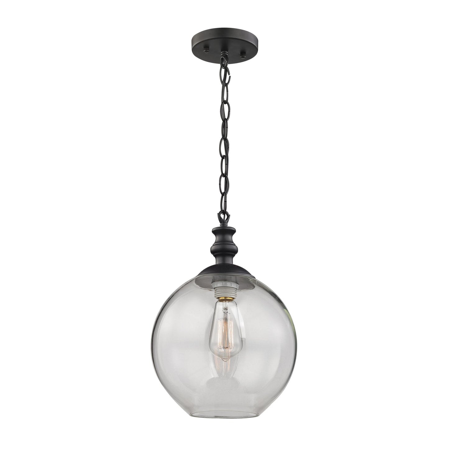 Bergen 10'' Wide 1-Light Mini Pendant - Matte Black