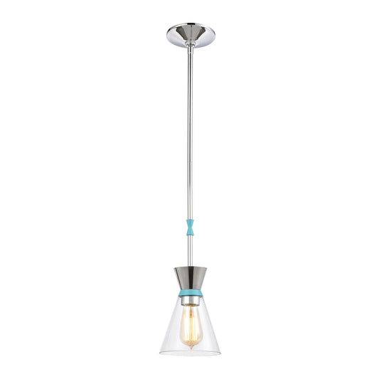Modley 6'' Wide 1-Light Mini Pendant - Polished Chrome