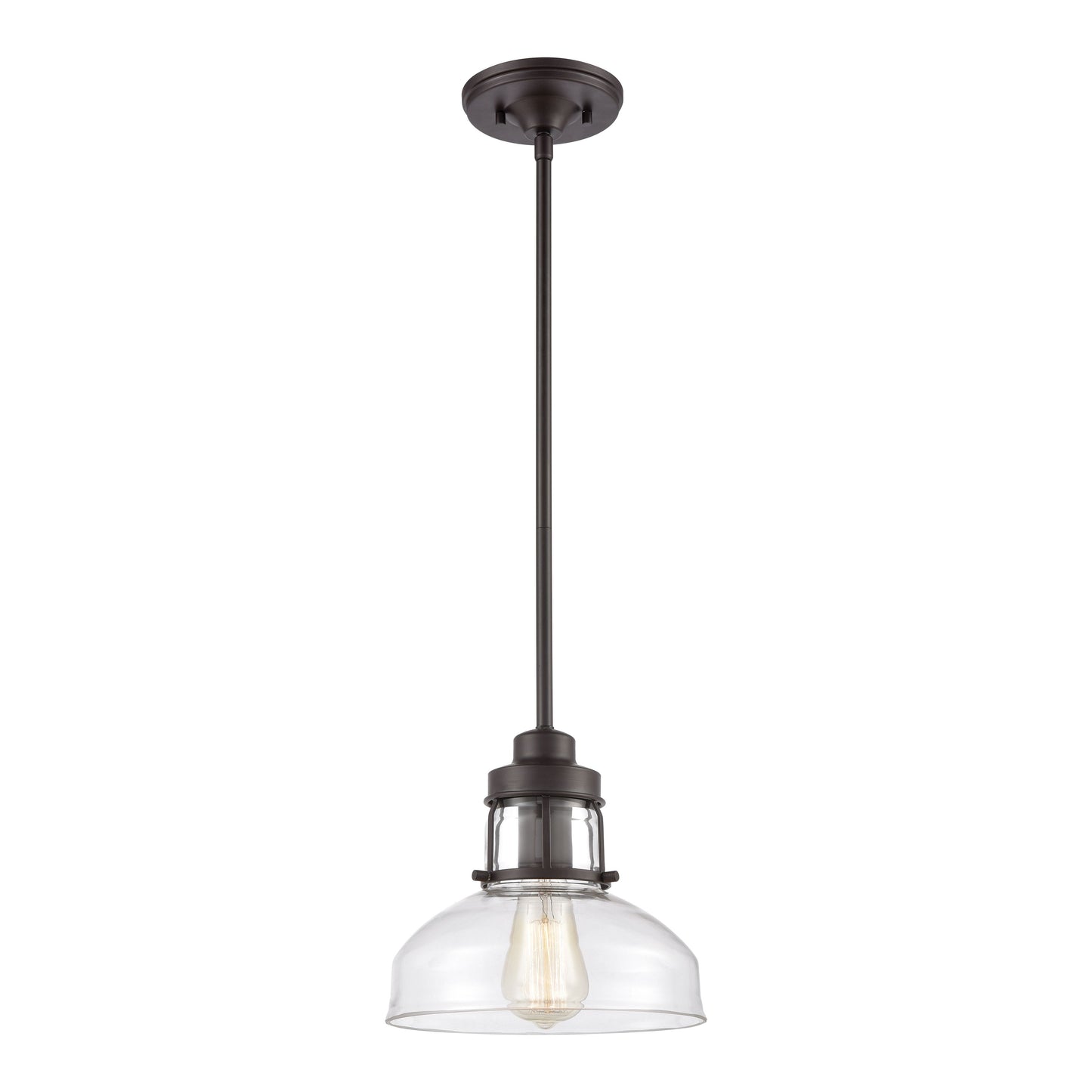 Manhattan Boutique 9'' Wide 1-Light Mini Pendant - Oil Rubbed Bronze