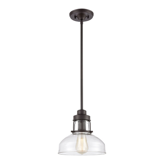 Manhattan Boutique 9'' Wide 1-Light Mini Pendant - Oil Rubbed Bronze