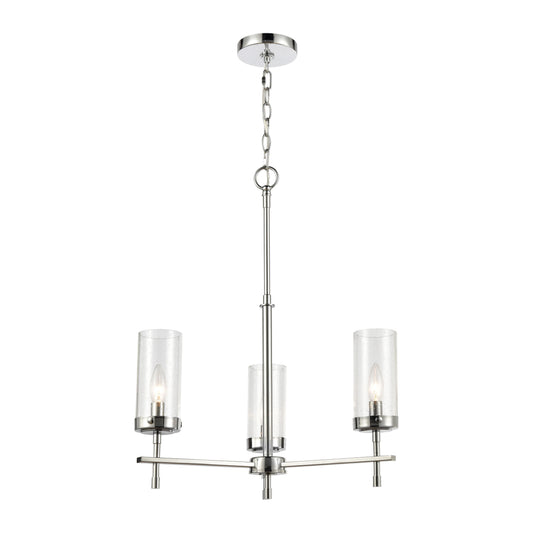 Melinda 21'' Wide 3-Light Chandelier - Polished Chrome