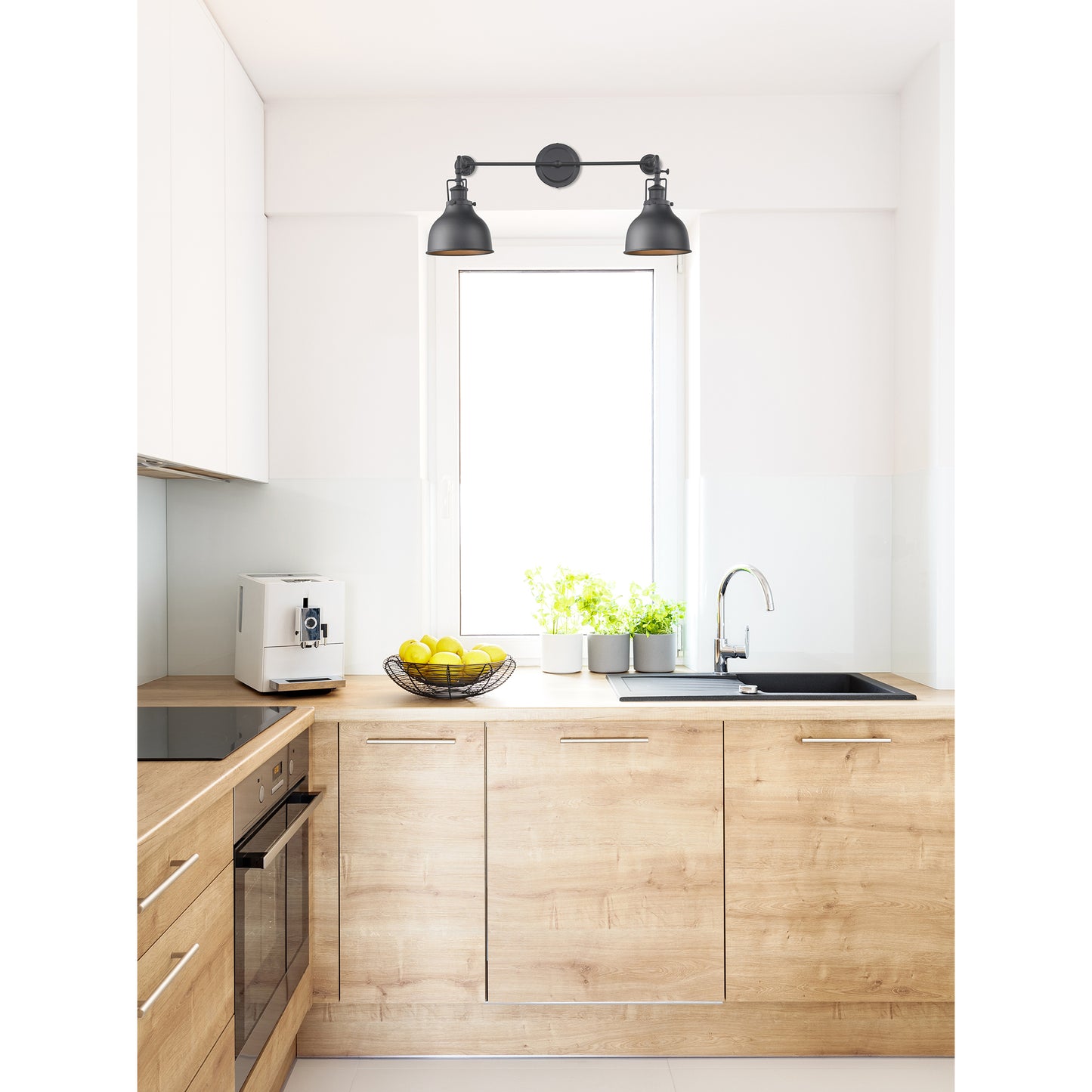 Skillet 12'' High 2-Light Sconce - Matte Black