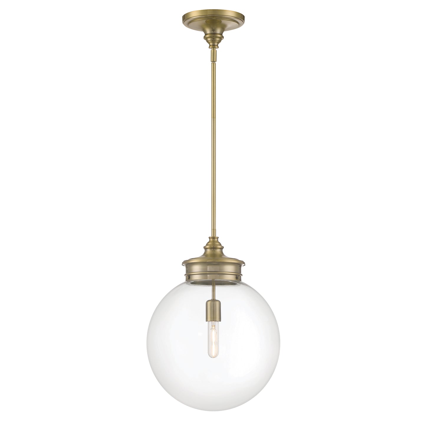 Emma 14'' Wide 1-Light Pendant - Antique Brass