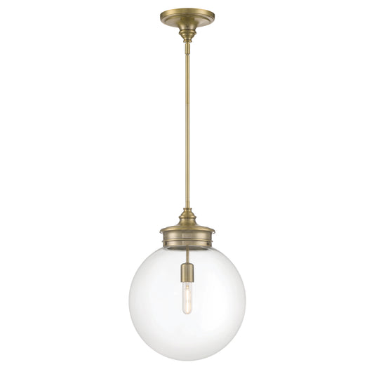 Emma 14'' Wide 1-Light Pendant - Antique Brass