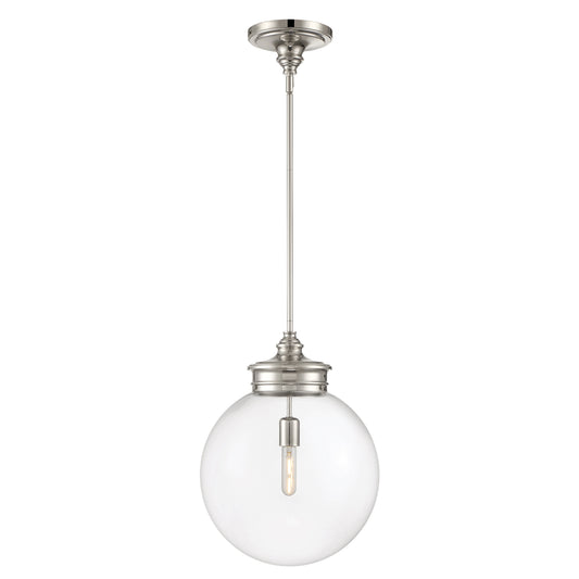 Emma 14'' Wide 1-Light Pendant - Polished Nickel