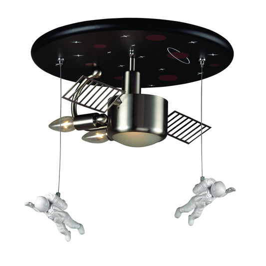 Novelty 16'' Wide 2-Light Flush Mount - Astronaut Black