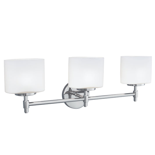 Moderne 23'' Wide 3-Light Vanity Light - Brushed Nickel