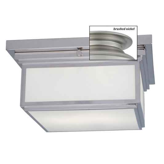 Taylor 12.5'' Wide 2-Light Flush Mount - Brushed Nickel