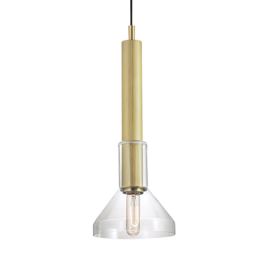 Funnel 7.63'' Wide 1-Light Pendant- Satin Brass