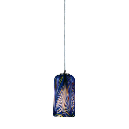 Molten 5'' Wide 1-Light Pendant - Satin Nickel - Includes LED Bulb