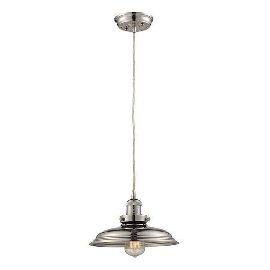 Newberry 11'' Wide 1-Light Mini Pendant - Polished Nickel