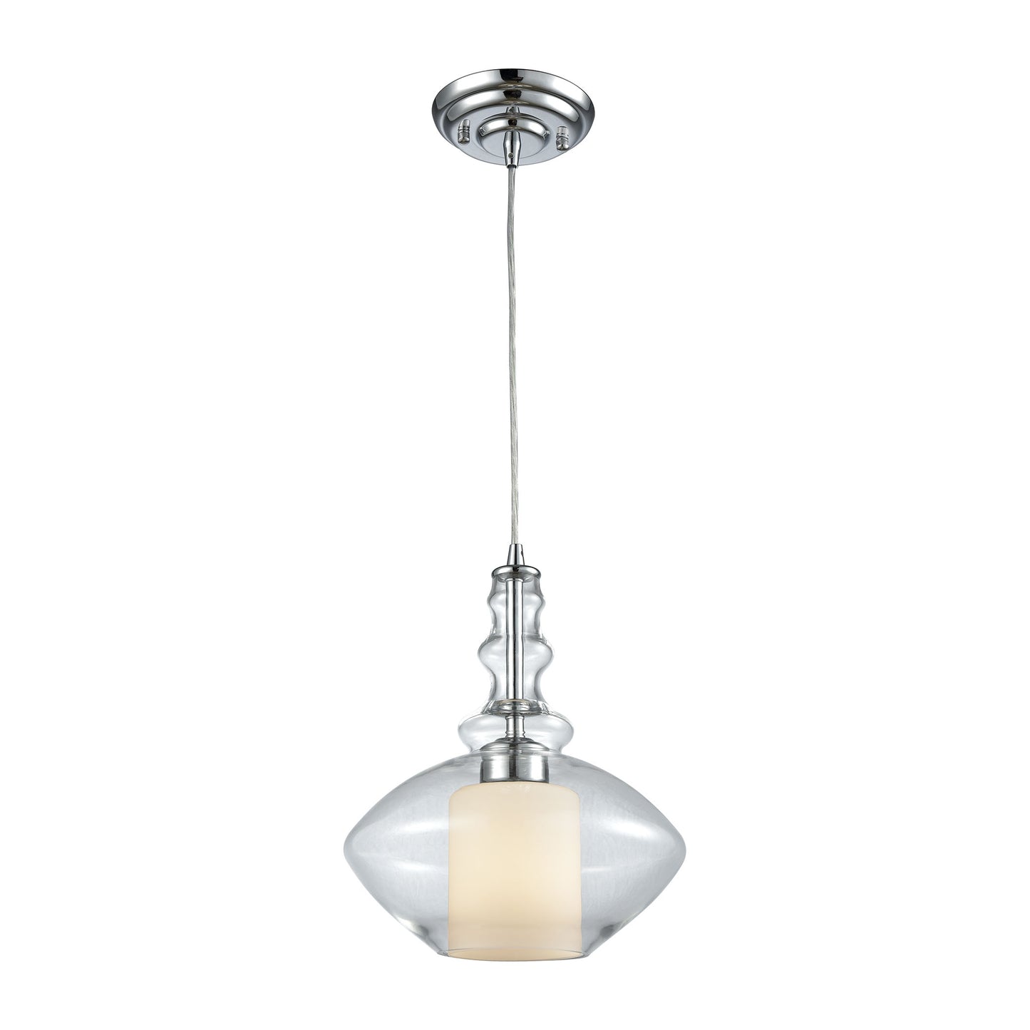 Alora 10'' Wide 1-Light Mini Pendant - Polished Chrome - Includes Adapter Kit