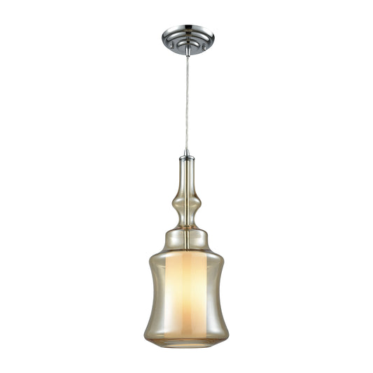 Alora 8'' Wide 1-Light Mini Pendant - Polished Chrome - Includes Adapter Kit