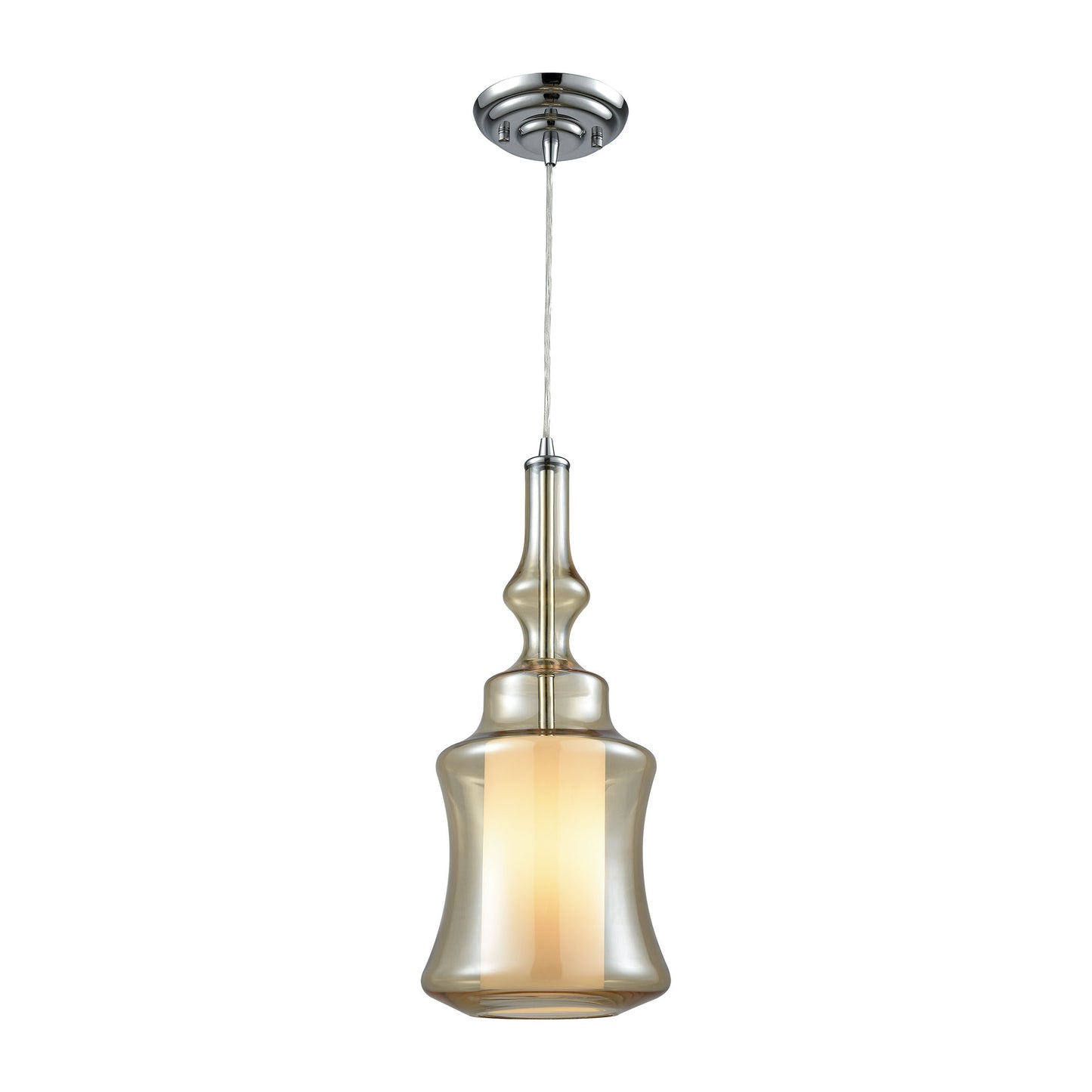 Alora 8'' Wide 1-Light Mini Pendant - Polished Chrome