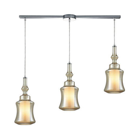 Alora 36'' Wide 3-Light Slim Linear Pendant - Polished Chrome