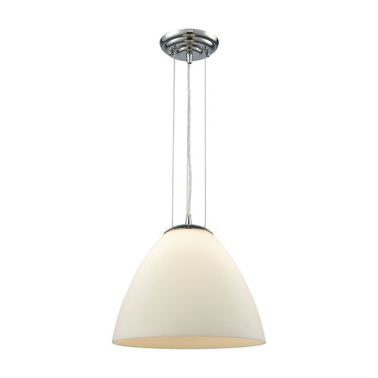 Merida 12'' Wide 1-Light Mini Pendant - Polished Chrome - Includes Adapter Kit
