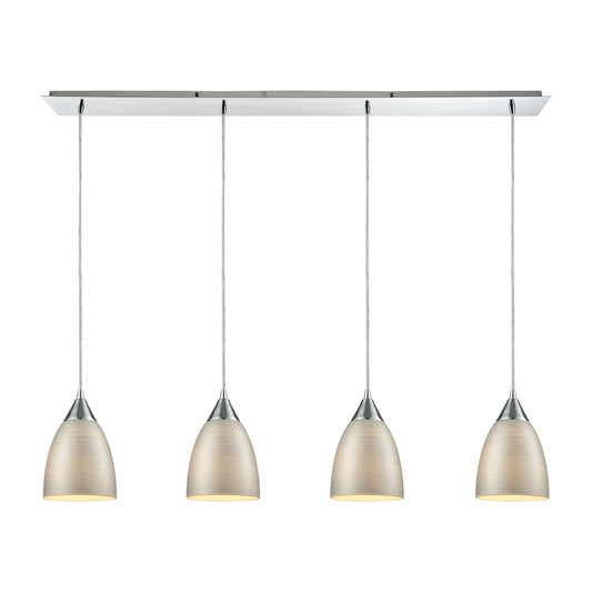 Merida 46'' Wide 4-Light Linear Pendant - Polished Chrome