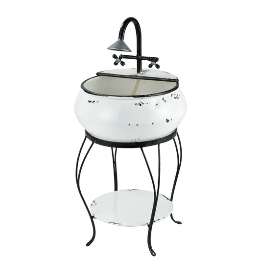 Freswick Fountain Outdoor Object - White