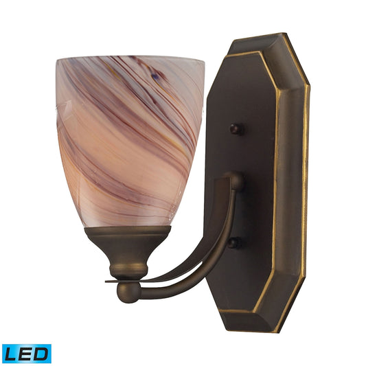 Mix and Match Vanity 5'' Wide 1-Light Vanity Light - Aged Bronze