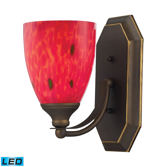 Mix and Match Vanity 5'' Wide 1-Light Vanity Light - Aged Bronze