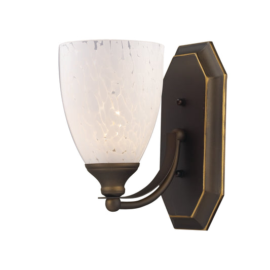 Mix and Match Vanity 5'' Wide 1-Light Vanity Light - Aged Bronze