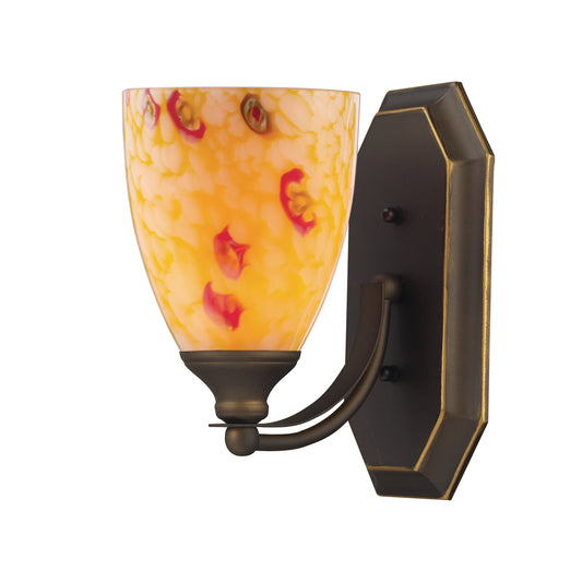 Mix and Match Vanity 5'' Wide 1-Light Vanity Light - Aged Bronze