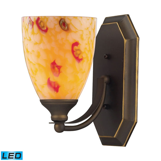 Mix and Match Vanity 5'' Wide 1-Light Vanity Light - Aged Bronze